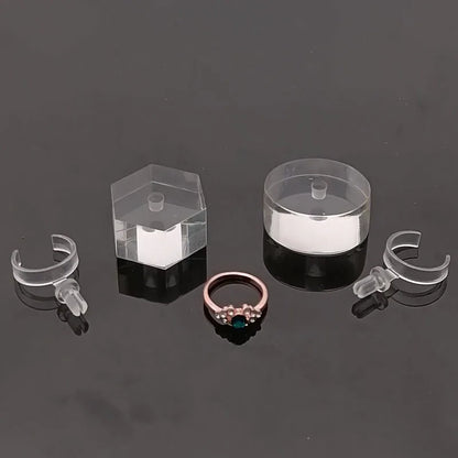 Clear Acrylic Jewellery Display - Ring Stand & Organizer