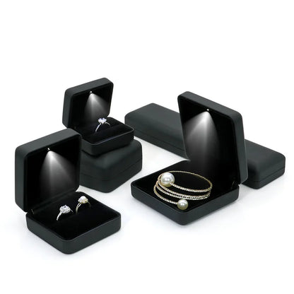 LED Light Jewellery Case - Rings, Earrings, Pendant & Bracelet